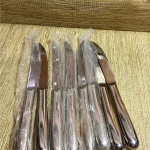 New Wallace Serrated Knives Silver Flatware Set of 8